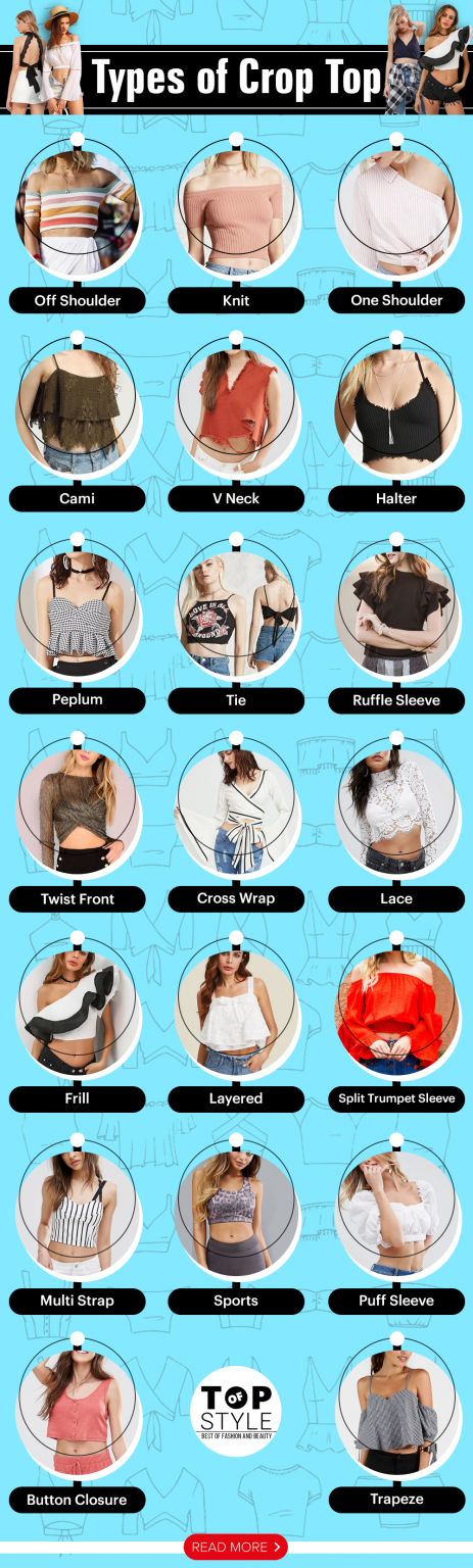 Types Of Crop Top To Flash Your Waist In Chic Style Topofstyle Blog