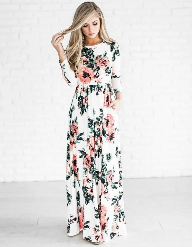 10 Best White Floral Maxi Dresses to ...