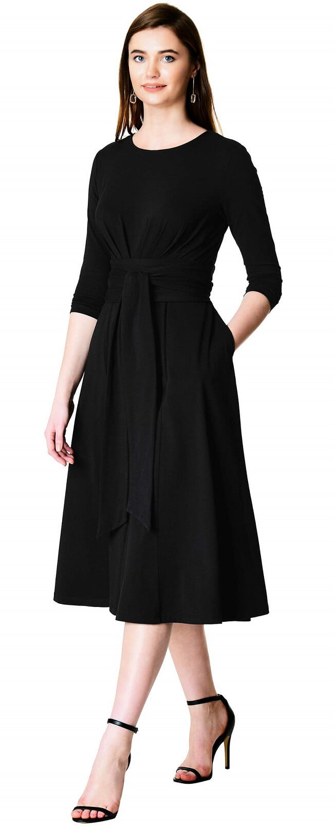 Buy > long black dress funeral > in stock