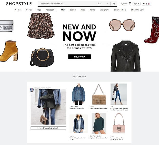 Shopstyle.com- a fashion shopping aggregator for men and women fashion aggregator to find designers products while shopping for clothes, shoes, jewelry, wedding dresses.