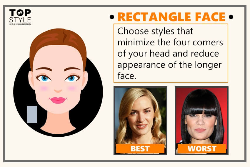 Best & Worst Hairstyles for Different Face Shapes of Women - TopOfStyle Blog