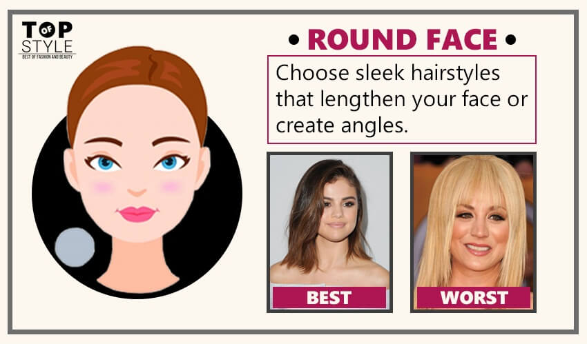 Best & Worst Hairstyles for Different Face Shapes of Women - TopOfStyle Blog