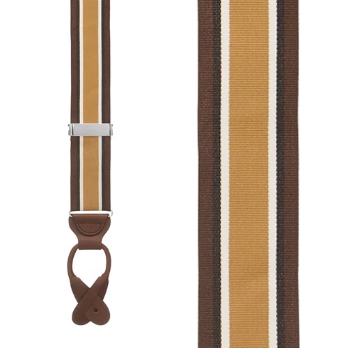 Grosgrain weave suspender for men