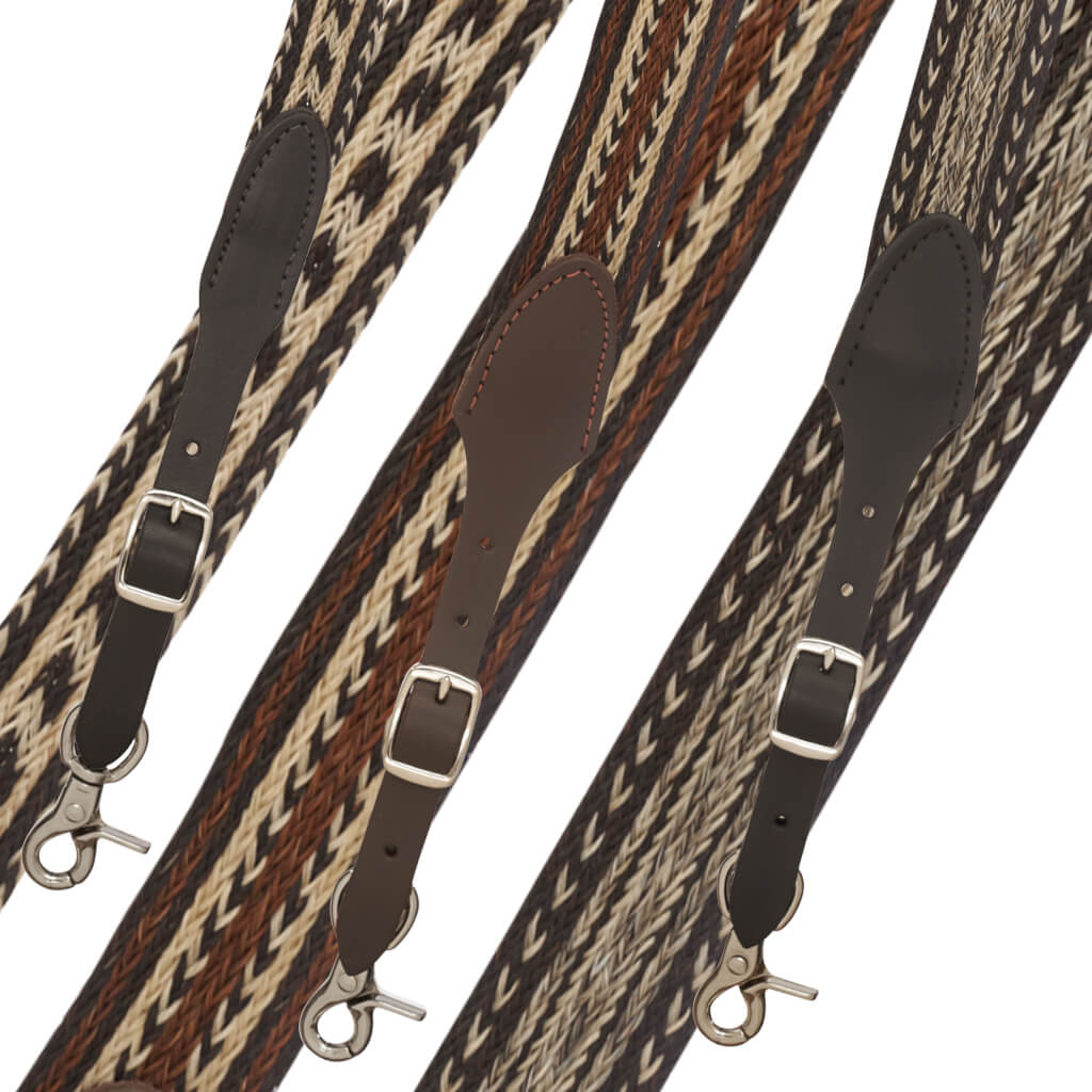 Horsehair suspender for men