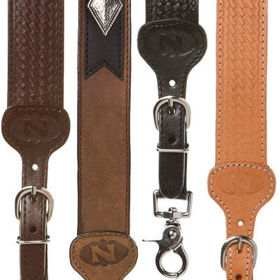 Leather suspender for men