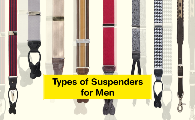 different types of men's Suspenders