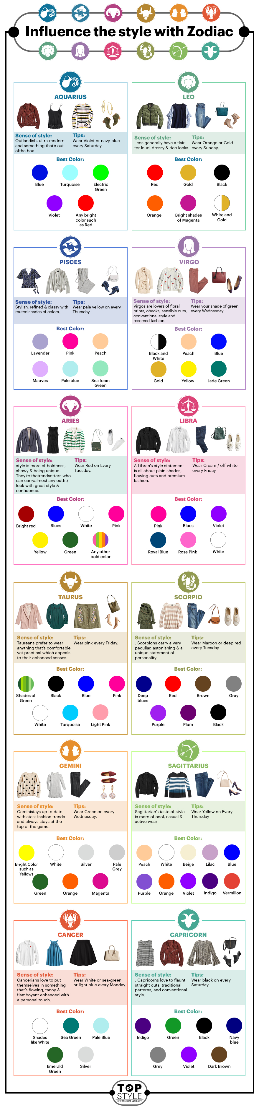 Dress for Zodiac Sign: Find Right Style for your Zodiac - TopOfStyle Blog