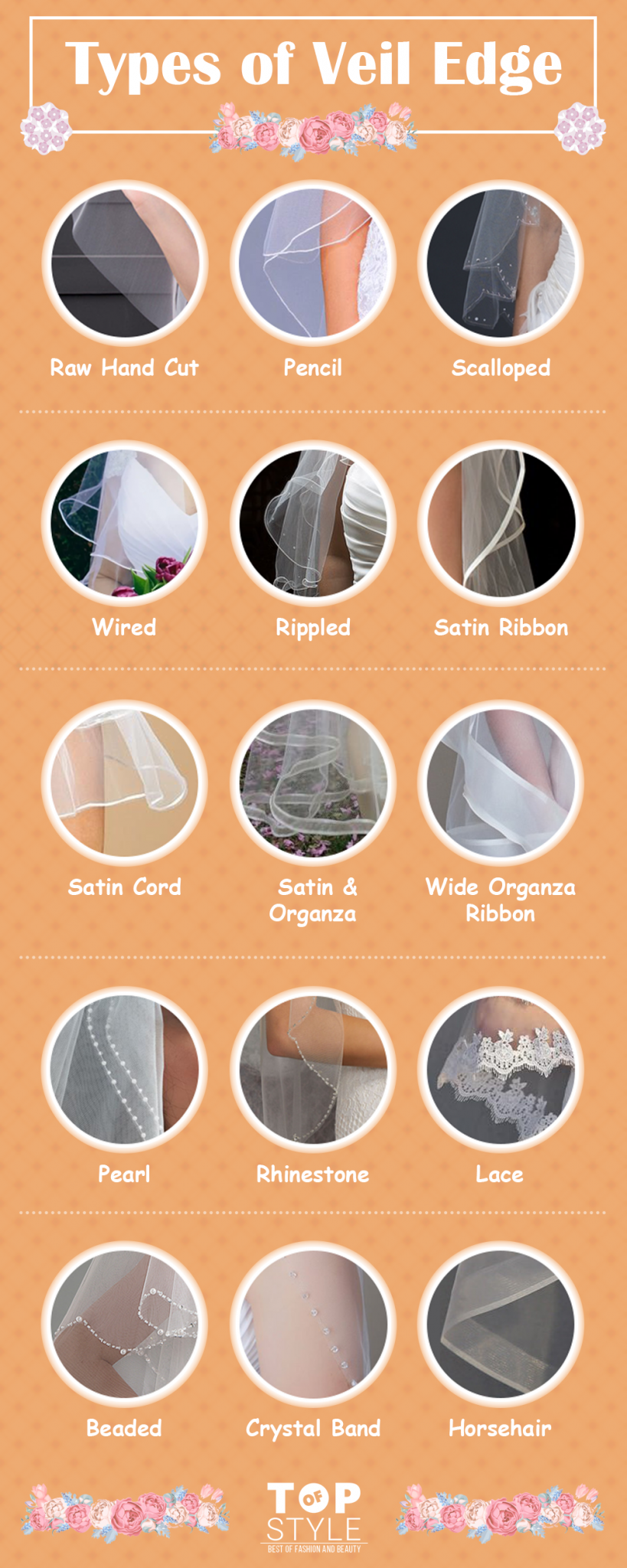 Wedding Veil Guide Types, Fabrics & Tips TopOfStyle Blog