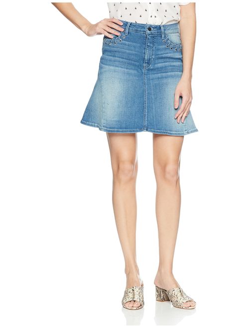 GUESS Women's Lace Up Flared Skirt