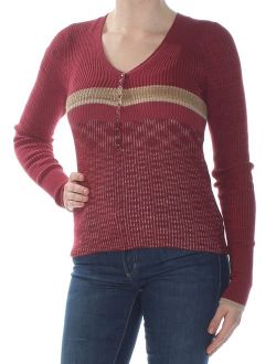 Womens Frequency Henley Sweater