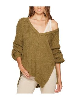 Womens West Coast Asymmetrical Knit Sweater