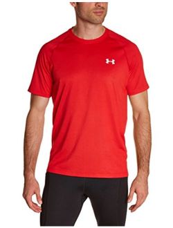 Men's UA TechTM Short Sleeve T-Shirt, Red/White, X-Large