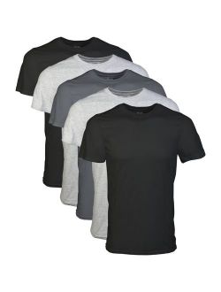 Men's Multicolour Short Sleeve Cotton Solid  Assorted Crew T-Shirt