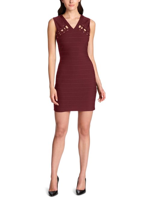 Guess Womens Sleeveless Party Bodycon Dress