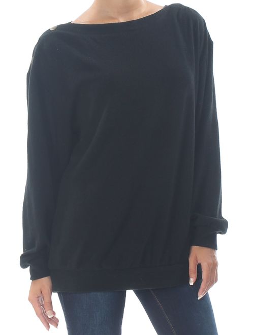 1.STATE 1. STATE Womens Black Belted Long Sleeve Sweater Size: XS