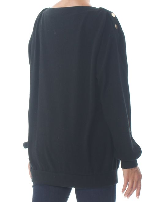 1.STATE 1. STATE Womens Black Belted Long Sleeve Sweater Size: XS
