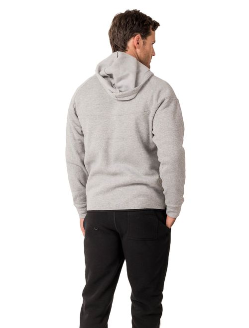 RBX Active Men's Fleece Full-front Zip-up Hooded Sweatshirt