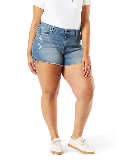 Women's High Rise A Line Short with Slit