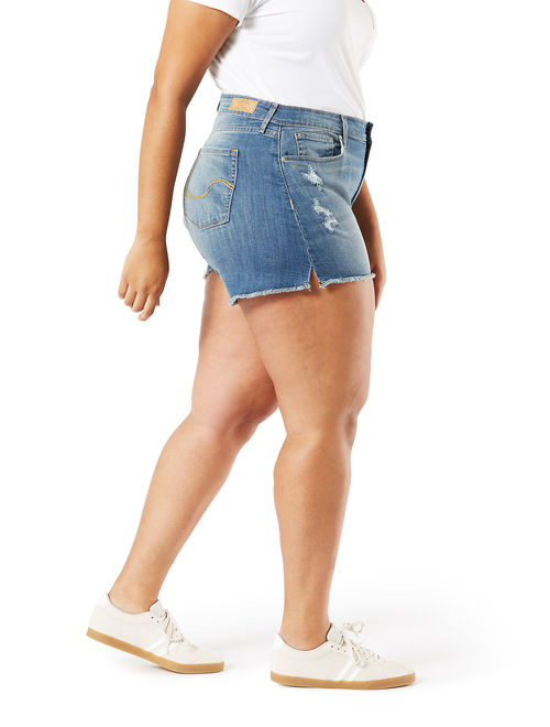 Women's High Rise A Line Short with Slit