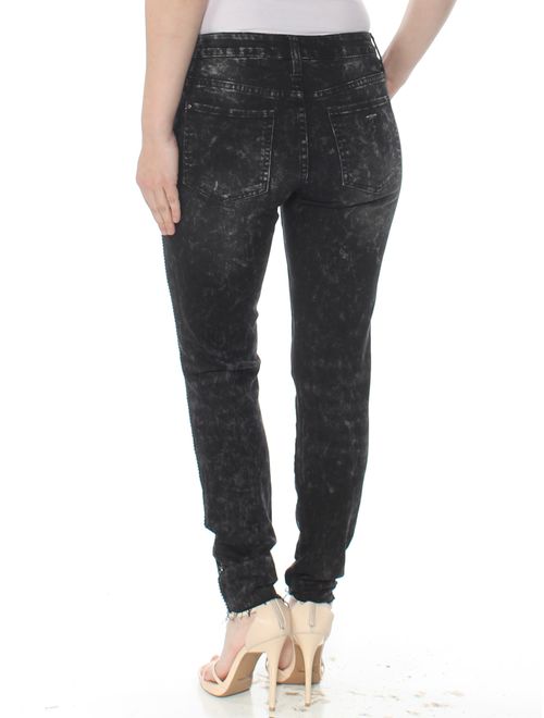 GUESS Womens Black Embellished Jeans Size: 27 Waist