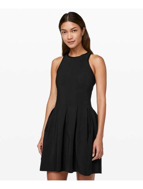 Lululemon Womens Here To There Dress Black NEW
