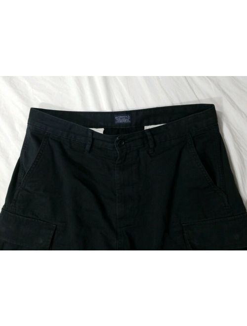 Levi's Mens Black Long Cargo Shorts Size 34