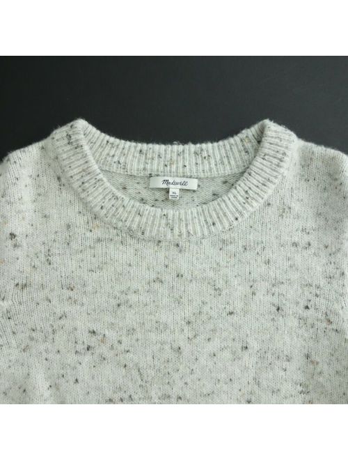 Madewell Women's Mock Neck Sweater Size XL Button Sleeve