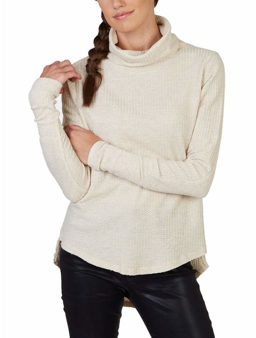 Women's Cowl Thermal Sweater