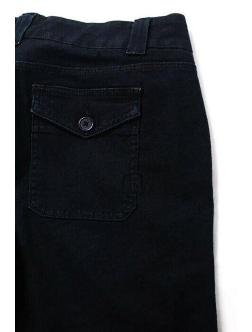 Rich & Skinny Womens Dark Blue Cotton Tained Love Wide Leg Jeans Size 29