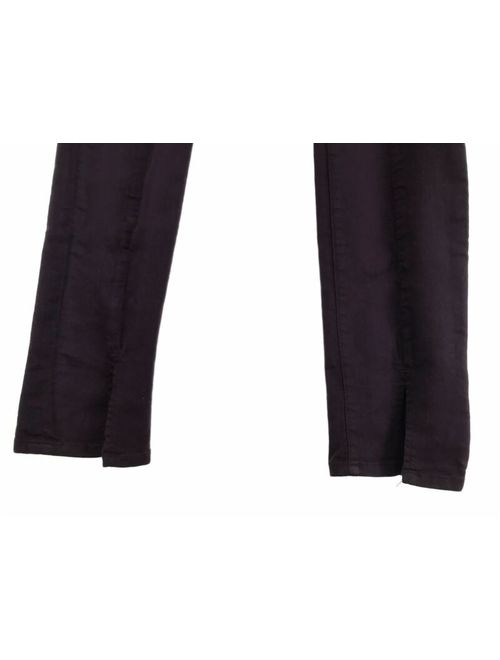 J BRAND Womens Vera Jeans 31 Dark Purple Coated Stretch Slim Skinny Split Ankle