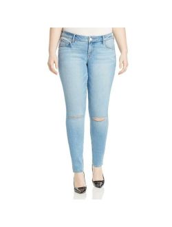 Slink Jeans Womens Anita Blue Distressed Skinny Jeans Plus 22 BHFO 1293