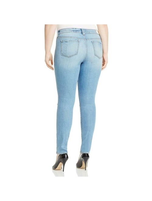 Slink Jeans Womens Anita Blue Distressed Skinny Jeans Plus 22 BHFO 1293