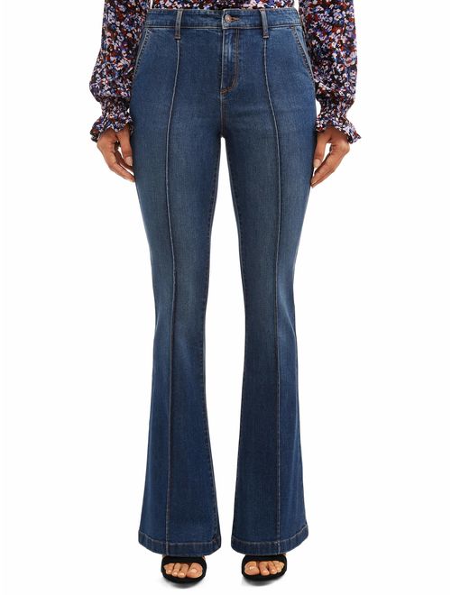 Sofia Jeans by Sofia Vergara Sofia Jeans Carmen Flare Pintuck High Waist Trouser Women's