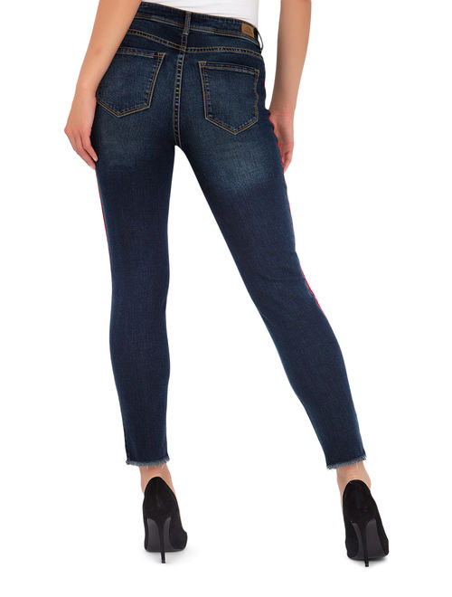 Women's Button Front Ankle Skinny