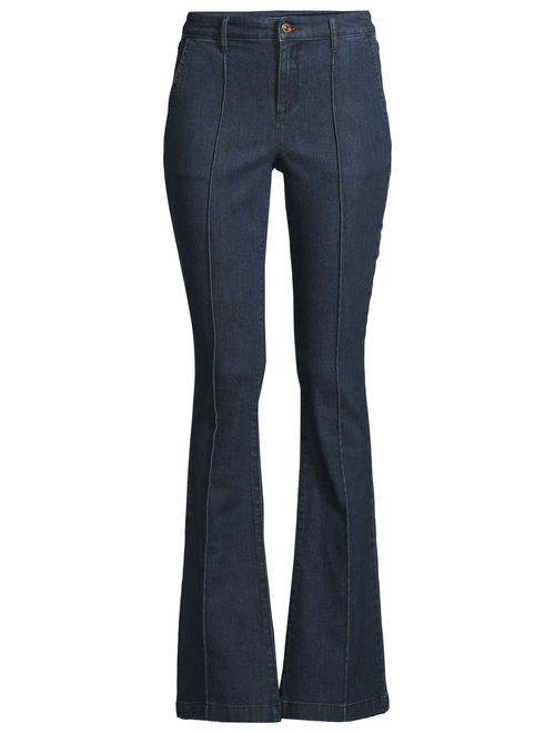 Sofia Jeans by Sofia Vergara Sofia Jeans Carmen Flare Pintuck High Waist Trouser Women's
