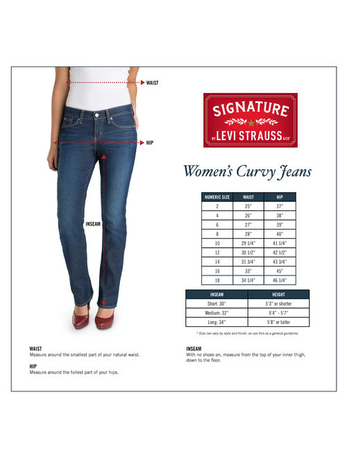 Signature by Levi Strauss & Co. Women's Curvy Bootcut Jeans