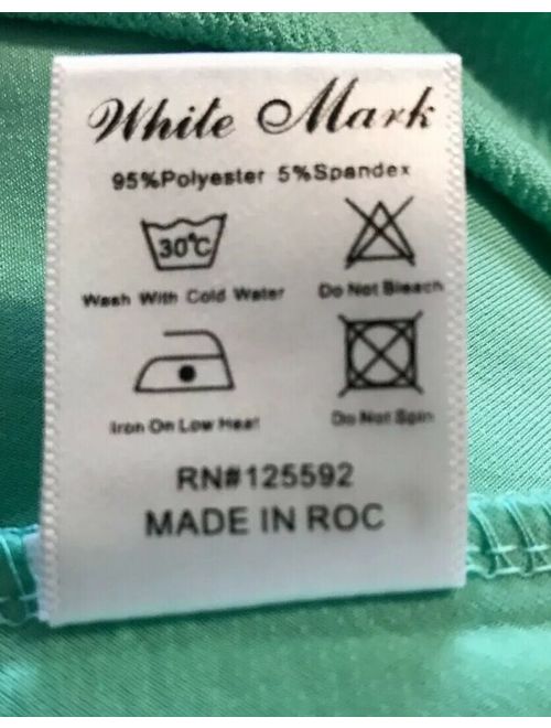 Womens Light Green Dress XL By WHITE MARK