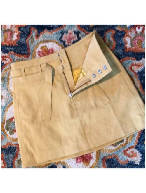 Free People Livin For Love Suede Skirt Size 8 New