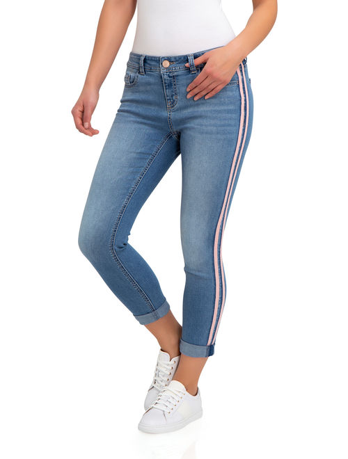 Womens Ex-M&S Mid Rise Jeans Ladies Stretch Super Skinny 8-18 Short Reg Long