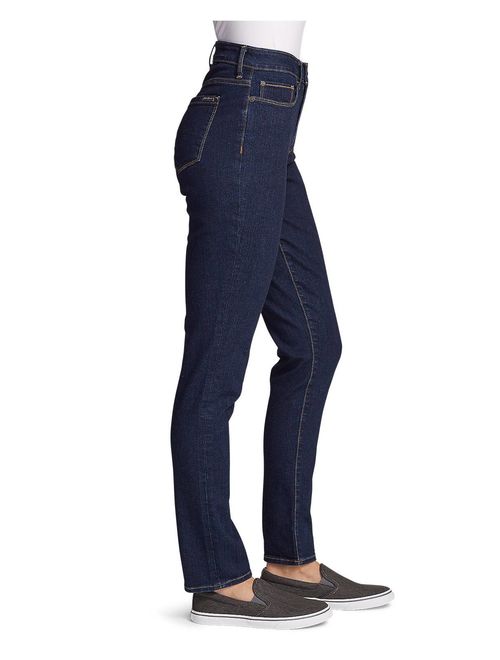 Eddie Bauer Women's StayShape High-Rise Slim Straight Jeans