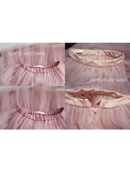 Dark Blush / Blush Tulle Skirt Casual Women&#39;s, Tulle Skirt Bridal, Blush Women Tulle Skirt, Blush Princess Skirt, Wedding Blush Tulle Skirt