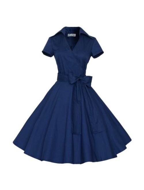 Women Vintage Style 50'S 60'S Swing Pinup Retro casual Housewife Christmas Party Ball Fashion Dress