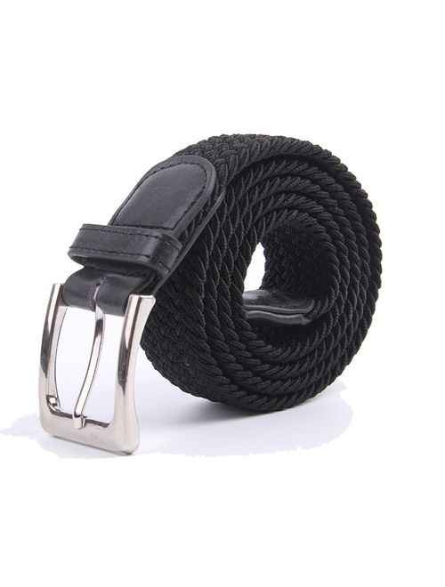 Canvas Elastic Fabric Woven Stretch Multicolored Braided Belts