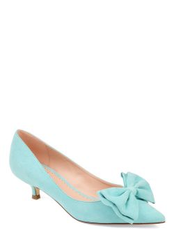 Womens Pointed Toe Bow Pump