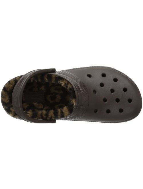 Crocs Men's and Women's Classic Lined Clog | Indoor and Outdoor Fuzzy Slipper