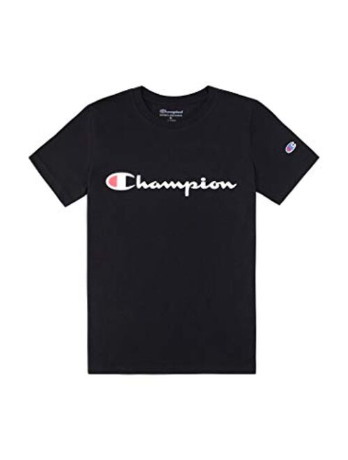 Champion Boys Short Sleeve Logo Tee Shirt