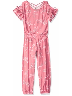 One Step Up Girls' Knit Jumpsuit