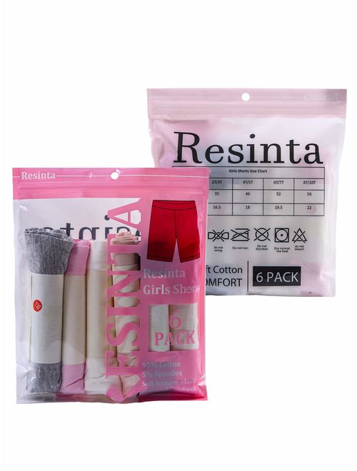 Resinta 6 Pack Dance Shorts Girls Bike Short Breathable and Safety 