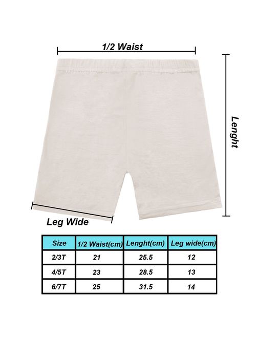 Resinta 6 Pack Dance Shorts Girls Bike Short Breathable and Safety 