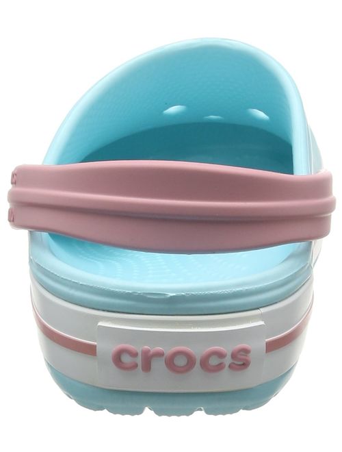 crocs Unisexs Crocband Clog, Ice Blue/White,7 US Men / 9 US Women